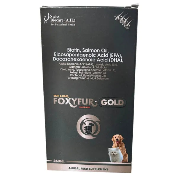 Corise Foxyfur Gold Skin & Coat Supplement for Dogs and Cats
