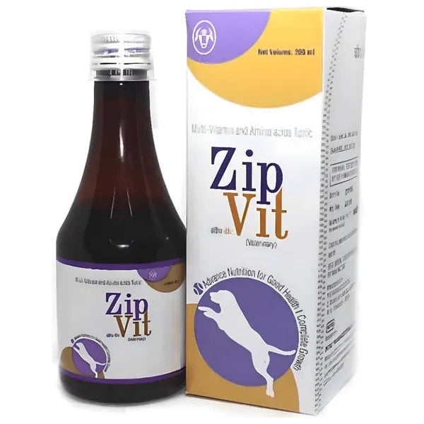 Intas Zipvit Multi Vitamin Supplement for Dogs and Cats (200ml)