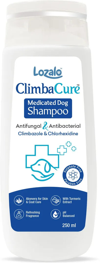 Lozalo ClimbaCure Medicated Dog Shampoo (250ml)