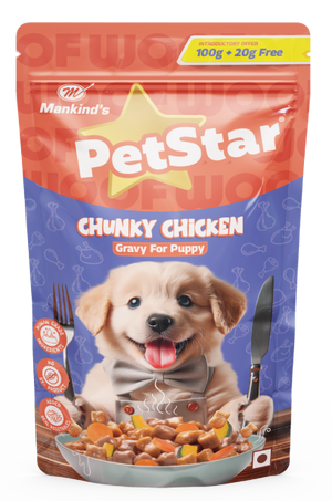 Pet Star Chunky Chicken Gravy Pack- Puppy