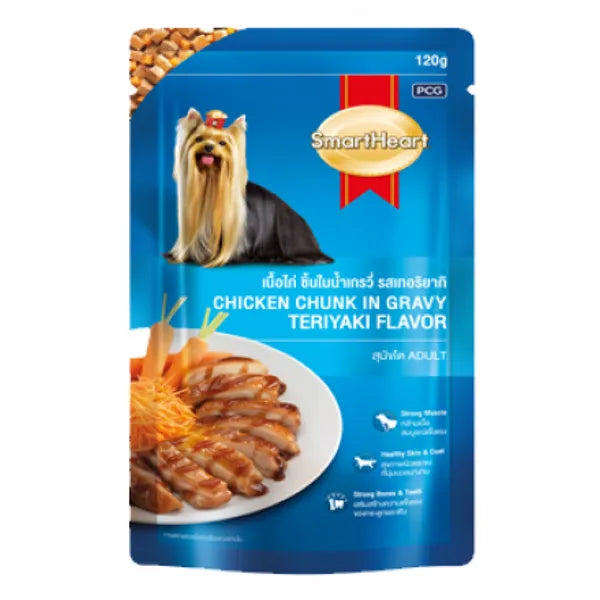 Smart Heart Adult Pouch Chicken Chunk in Gravy Teriyaki