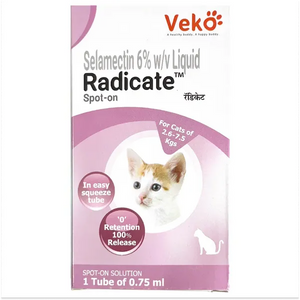 Veko Radicate (Selamectin) Tick and Flea Control Spot On for Cats