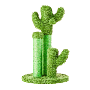 Vibrant Life Cactus 3-Arm Chenille, Sisal & Jute Cat Scratching Post with Cat Toy